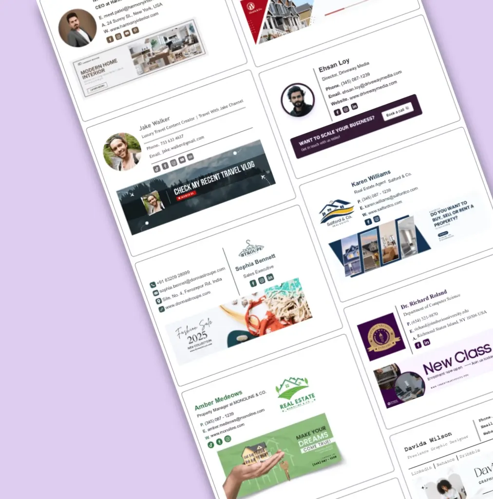 Signatures live in your team's inbox, automatically