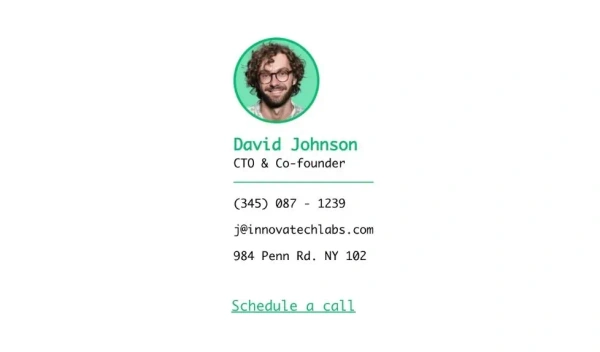 founder email signature